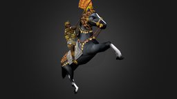 Kushite Hero : King Harsiotef 0ad, libre, foss, blender