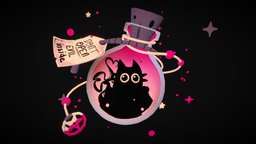 Bottled Menace potionbottle, handpainted, lowpoly, witch, noai