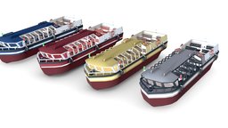 Pleasure Boat Low-poly marine, yacht, other, river, transport, boats, vessel, pleasure, watercraft, recreation, recreational, cruising, riva, boat