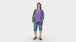 Woman In Pose 0266 style, people, fashion, clothes, miniatures, realistic, woman, character, 3dprint, model