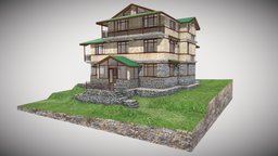 Lal Residence cottage, villa, residence, unwrap, storearchitecturechallenge, buildings-house, pbr, construction