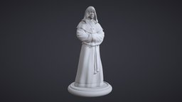 Monk monk, people, capuchin, miniature, priest, figurines, religion, spirituality, apostle, character, man, church