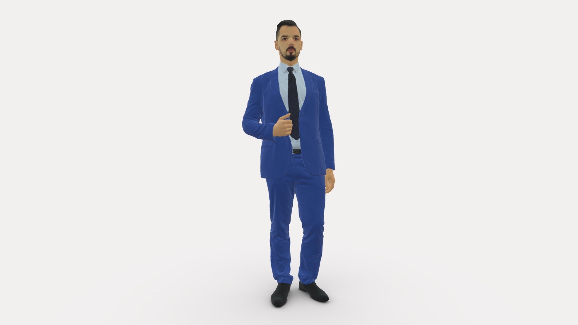 We provide unique 3d scanned models with realistic proportions for closeup and medium-distance views in artworks, paintings and classes. As well as architectural visualization projects.

Main features:




high-end realistic 3d scanned model;

realistic proportions;

highest quality;

low price;

saves you time for more time in landscaping and interiors visualization.

FEATURES 




3d scanned model 

Extremely clean

Edge Loops based

smoothable

symmetrical

professional quality UV map

high level of detail

high resolution textures

real-world scale

system unit: cm

TEXTURES 




Textural Resolution: 4096 x 4096

Color Map

The model is suitable for stereolithography 3d printing 

The model is also ready for fullcolour 3d printing - Man in blue suit 0298 - Buy Royalty Free 3D model by 3DFarm 3d model