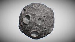 Cartoon Moon PBR planet, moon, toon, toy, solar, fun, spacecraft, unreal, earth, science, unity, pbr, stylized, space