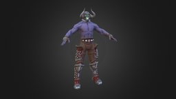 undead warrior staffpicks, game, low, poly, model, monster