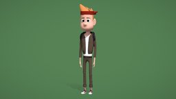 Ramboi boy, action, adventure, bandana, backpack, character