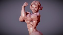 Katty on the beach muscle, , bodybuilder, femalecharacter, bicepsflex, stronger, musclegirl, sportygirl
