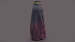 Traditional Chinese Japanese Long Maxi Skirt high, girls, long, clothes, with, skirt, chinese, traditional, floral, belt, womens, silk, kimono, maxi, wear, ribbon, flowing, bohemian, versatile, waist, flowy, pbr, low, poly, female, japanese, fashionc
