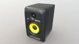 KRK ROKIT 5 music, speaker, 5, studio, monitor, production, audio, dj, cabinet, woofer, tweeter, rokit, krk, 3d, gear