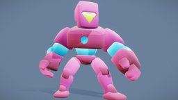 Robot Characters cute, evolution, enemy, magical, mobile-ready, character, cartoon, 3d, lowpoly, sci-fi, stylized, monster, animated, fantasy, robot, rigged