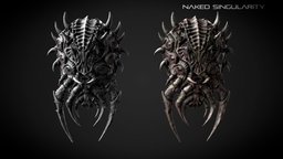 Alien insect shield | Dark fantasy weapon insect, organic, warrior, medieval, equipment, armory, 4k, alien, two-handed, bloodborne, one-handed, buckler, parry, towershield, darkfantasy, soulslike, medievalfantasy, weapon, asset, pbr, lowpoly, stone, gameasset, creature, animation, fantasy, dark, rock, souls, download, shield, gameready, eldenring, singularity, noai