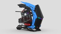 Mod3 Vertical Optimized computer, mech, warrior, gaming, pc, card, cyber, razor, gamer, water, graphics, rtx, rgb, cooling, geforce, digital, 4090, 4080, mod3, jonsbo