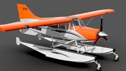 Light hydroplane Maule with interior airplane, private, seat, single, cockpit, aircraft, jet, engine, fixed, bush, cessna, hydroplane, bushcraft, cirrus, plane, gear, industrial, maule