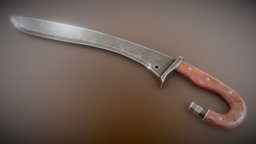 Greek Kopis greek, ancient, melee, kopis, substancepainter, substance, weapon, sword, blade
