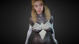Spider Woman body, face, anatomy, , spiderman, , , spiderwoman, spidergirl, spider-girl, spider-woman, createdwithai