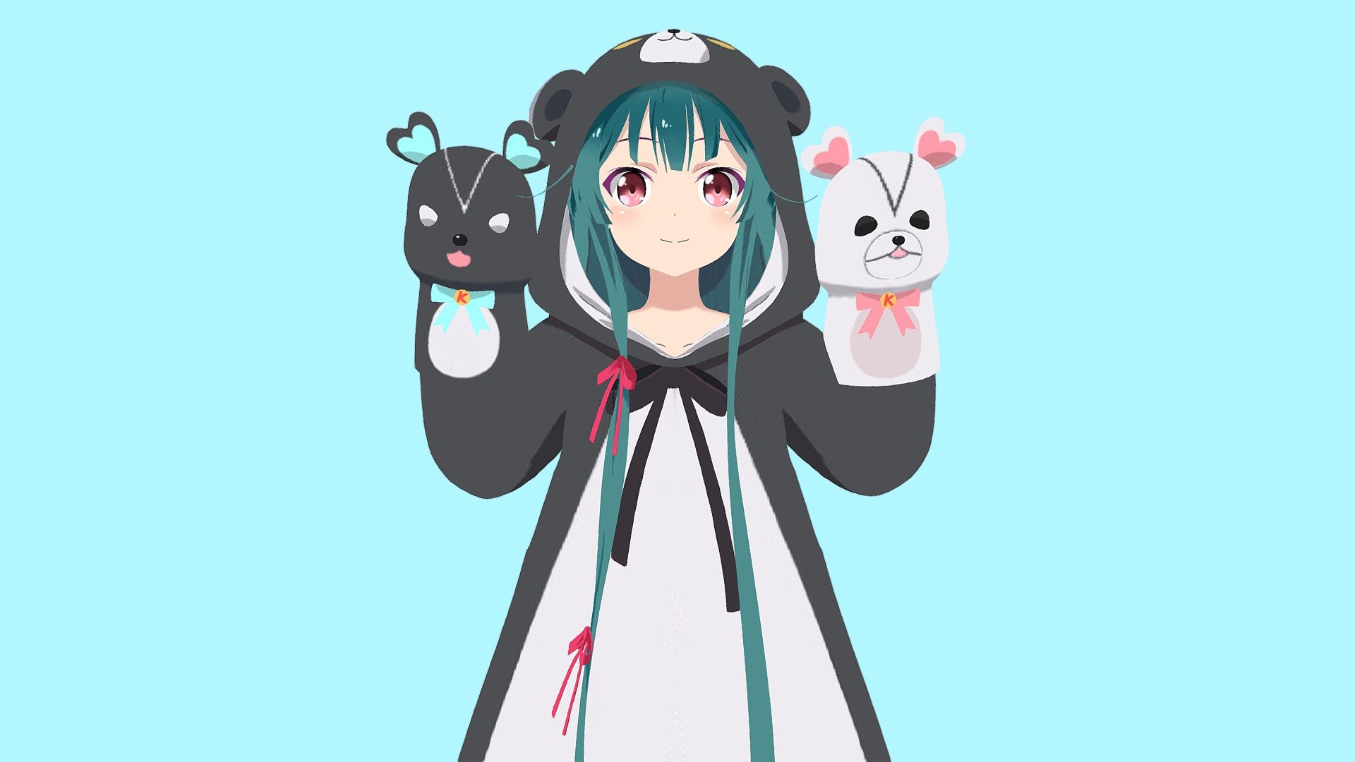 Kuma Kuma Kuma Bear Yuna - 3D model by Lyn (@spiegeleraum) 3d model
