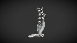 Lily of the valley plant, flower, garden, element, corner, valley, decor, lily, decoration, landysh