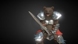 018 bear, humanoid, warrior, berserk, creature, monster, fantasy