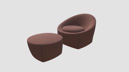 armchair armchair, key, furniture, 52, footstool, am125