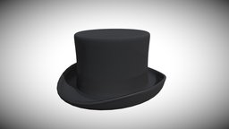 Cylinder Hat (Topper) hat, pipe, high, cylinder, fashion, top, long, lincoln, oldschool, stove, chracter, round, old, movie, plush, abraham, silk, topper, beaver, helmet, human, black, royal
