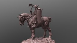 Frazettas Death Dealer death, painting, barbarian, battle, dealer, warriror, sculpture, frazetta