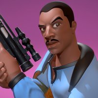 Star Wars toy, vray, disney, wars, star, infinity, jaeger, mjthehunter, lando, calrissian, morten, maya, character, 3d, starwars, zbrush