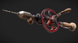 Millers Falls Hand Drill dae, vintage, drill, tool, old, daehowest, hardsurfacemodeling, handdrill, gameassetpipeline, substancepainter, hand-painted, hardsurface, gameasset, noai, gap2023, daehowest2023, gap2023-2024, manualdrill