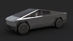 Tesla CyberTruck truck, transport, coche, tesla, turism, vehicle, car, electric, cybertruck