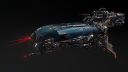 Karkarodon battleship, drone, bomber, energy, spacecraft, turret, bomb, droid, headus, turrets, energyweapon, artificial-intelligence, spacecraft-scifi, maya, photoshop, weapons, sci-fi, laser, guns, spaceship