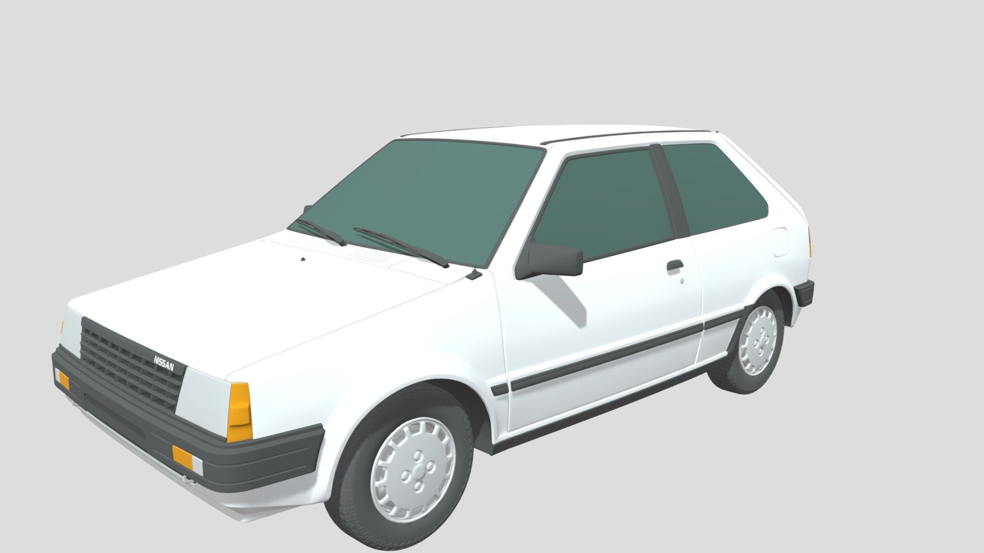 Introducing our stunning photorealistic 3D model of the Nissan Micra (K10) (3-Doors) (1982) car, a true masterpiece of digital craftsmanship that will elevate your projects to the next level. This meticulously crafted model captures every curve, detail, and essence of a real Nissan Micra (K10) (3-Doors) (1982) car, providing you with unparalleled realism and versatility for your creative endeavors.

Our photorealistic 3D model of the Nissan Micra (K10) (3-Doors) (1982) car is a testament to precision and attention to detail. Each contour, from the sleek body lines to the intricacies of the headlights and tail lights, has been painstakingly recreated to mirror the elegance and realism of a genuine Nissan Micra (K10) (3-Doors) (1982) automobile. Whether you're an automotive designer, a video game developer, or a filmmaker, this 3D model will bring your visions to life with exceptional fidelity 3d model