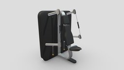 Technogym Kinesis Step Press Station Stretching body, room, sports, fitness, gym, row, equipment, vr, ar, exercise, treadmill, training, machine, stretch, rower, weight, workout, pure, weightlifting, strength, technogym, 3d, building, sport, dumbells, skillrow
