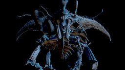 Segmented Sea Monster stl, sculpt, insect, printing, deep, alien, rick, monsterous, 3d, monster, sea, stikkelorum