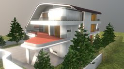 Future House residence, suburban, burbot, futuristic, house, home