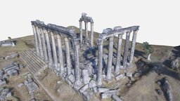 Euromus greek, ancient, aerial, turkey, mudbox, antique, euromus, eunomus, eunomos, milas, oddviz, architecture, photogrammetry, archaeology, 3dscan, temple