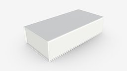 Magnetic paper gift box 01 storage, empty, rectangle, packaging, template, paper, gift, cardboard, mockup, magnetic, box, package, 3d, pbr