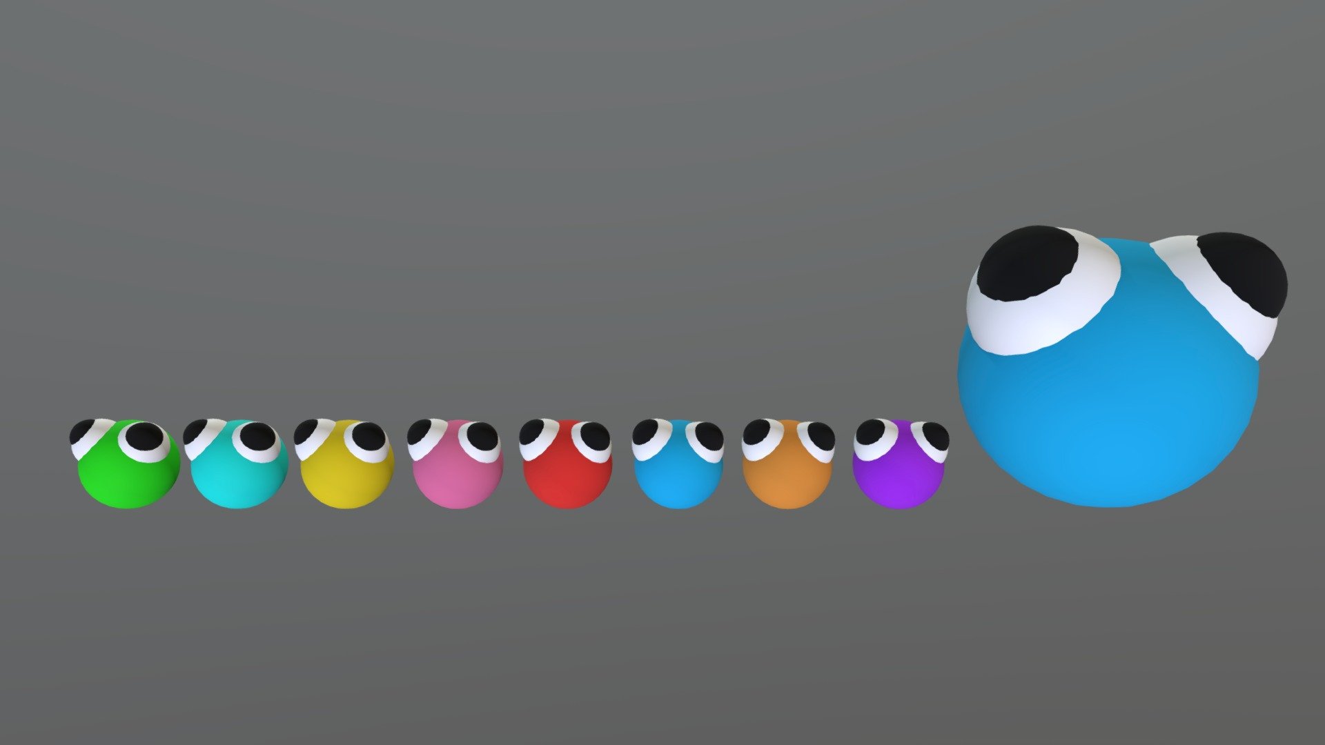 Lookies from a popular roblox game called roblox rainbow friends chapter 2 3d model