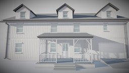 House Interior and Exterior 001 exterior, residential, vr, real-time, familyhome, realestate, real-estate, house, home, building, interior