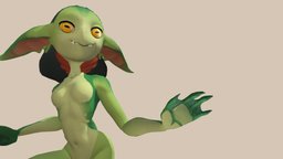 Frog Goblin goblin, frog, aie, maya, character, unity, substance-painter, zbrush, animal, animation, animated, fantasy, froggoblin