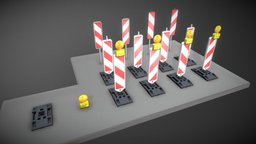 Leitbaken und Sicherheitsbaken Pack traffic, 4k, signal, realistic, game-ready, construction-site, urban-planning, verkehr, building-site, stadtplanung, road-sign, baustelle, traffic-sign, 3dhaupt, street-furniture, verkehrszeichen, sicherheitsbake, leitbaken, street-architecture, straenverkehrszeichen, deutsche-verkehrszeichen, german-traffic-sign, straenverkehr, verkehrsregeln, city-furniture, strassen-probs, leitbaken-und-sicherheitsbaken-pack, low-poly