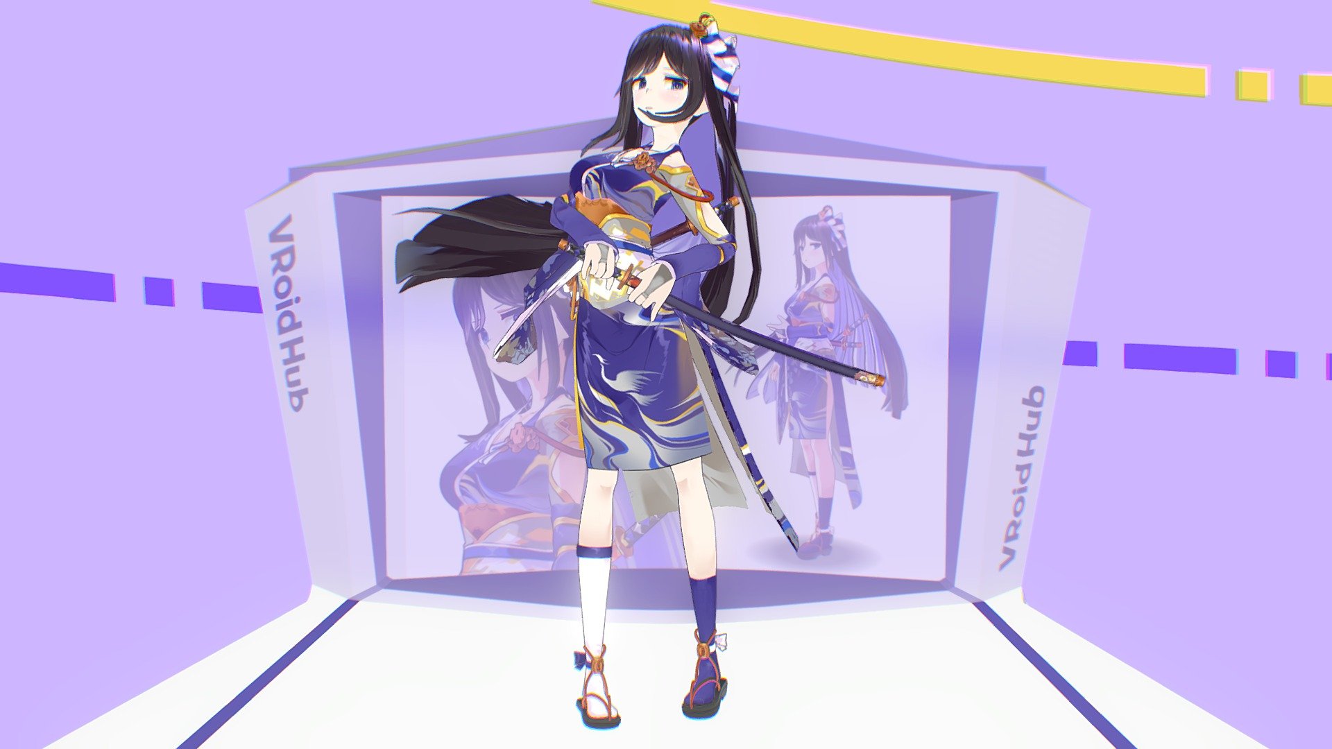 https://hub.vroid.com/en/characters/6712786772848708233/models/8834262015072531759

 - VRM model : 月見里白桜 Hakuo - 3D model by 空貓 Nilcat (@NILCAT) 3d model