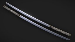 Katana Mosaic ornate, games, katana, medieval, samurai, religion, mosaic, oriental, ornamental, christianity, religious-art, engravings, damascus_steel, sword, fantasy, japanese