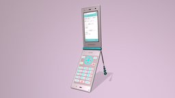 Flip Phone japan, button, key, retro, tech, accessories, folding, fold, accessory, old, manga, cellphone, technologic, game, mobile, female, technology, digital, animation, male, anime, japanese
