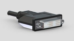 DVI-D Single Link Female kit, computer, power, jack, set, element, pc, circuit, laptop, tablet, board, module, electronics, display, equipment, collection, audio, television, smartphone, plug, phone, port, connector, kitbash, 3d, female, technology, male