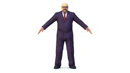 LowPoly Man Body Boss Jacket Suit body, suit, shirt, people, security, chief, jacket, guard, general, shoes, tie, captain, broker, director, important, officer, boss, glasses, head, gentleman, men, manager, essential, teacher, superior, gangster, bandit, bald, bodyguard, suitman, trousers, enforcer, warden, jaket, minder, securityguard, character, man, male, "guy", "buisnessman"