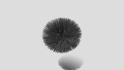 Cartoon Sea Urchin Free 3D model topology, realistic, urchin, freemodel, cartoon, 3d, blender, gameart, free, sea