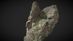 Large Mountain Cliff Peak Red PBR Scan landscape, red, formation, detail, top, mountain, big, huge, sharp, cliff, boulder, realistic, real, large, 8k, peak, realisim, photoscan, photogrammetry, 3d, blender, scan