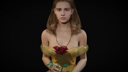 Belle body, anatomy, princess, , beauty, sss, dress, , , disney, woman, belle, beautyandthebeast, thebeautyandthebeast, girl, female, rigged, emmawatson, noai