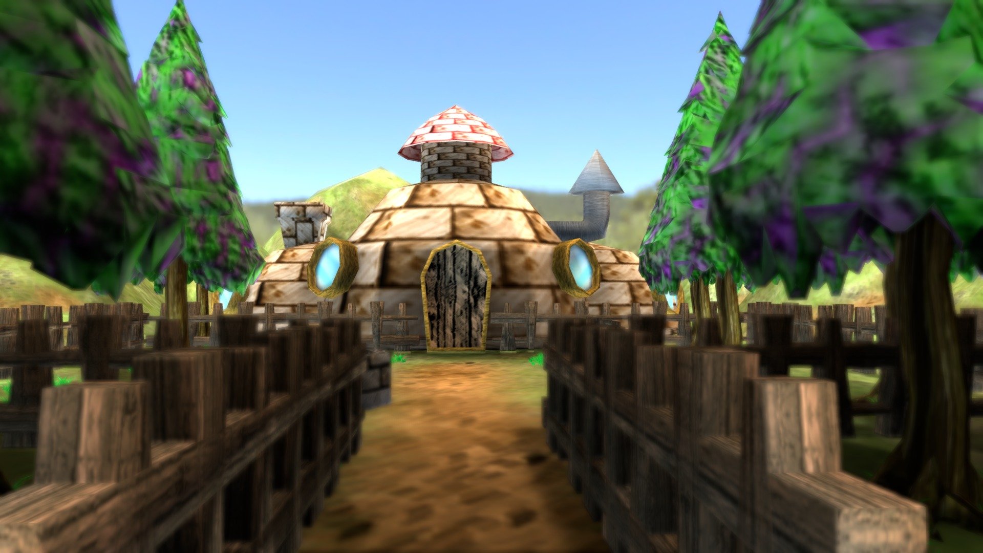 Cartoon house inspired by gokus house from dragon ball z - Cartoon House - Buy Royalty Free 3D model by Angel V Mendez (@Angel.V.Mendez) 3d model