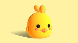 Chick chick, chicken, 3d, blender, animal