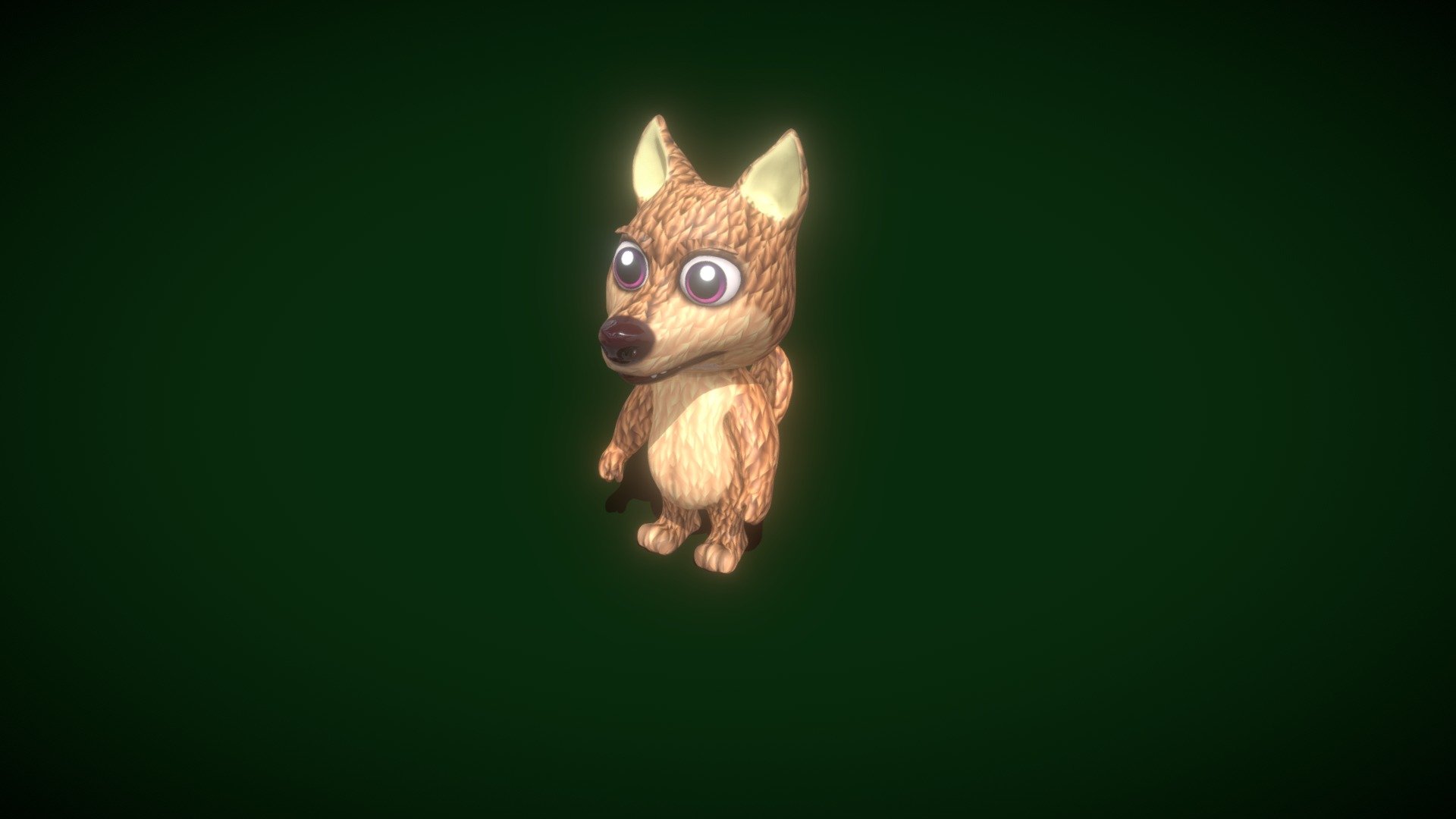 Cartoon Red Wolf Animated 3D Model is completely ready to be used in your games, animations, films, designs etc.  

All textures and materials are included and mapped in every format. The model is completely ready for visualization in any 3d software and engine.  

Technical details:  




File formats included in the package are: FBX, OBJ, GLB, ABC, DAE, PLY, STL, BLEND, gLTF (generated), USDZ (generated)

Native software file format: BLEND

Render engine: Eevee

Polygons: 11,748

Vertices: 11,452

Textures: Color, Metallic, Roughness, Normal, AO

All textures are 2k resolution.

The model is rigged and animated.

7 animations are included: idle, walk, run, talk, howl, sing, dance. All animations are full cycles.

Only following formats contain rig and animation: BLEND, FBX, GLTF/GLB
 - Cartoon Red Wolf Animated 3D Model - Buy Royalty Free 3D model by 3DDisco 3d model